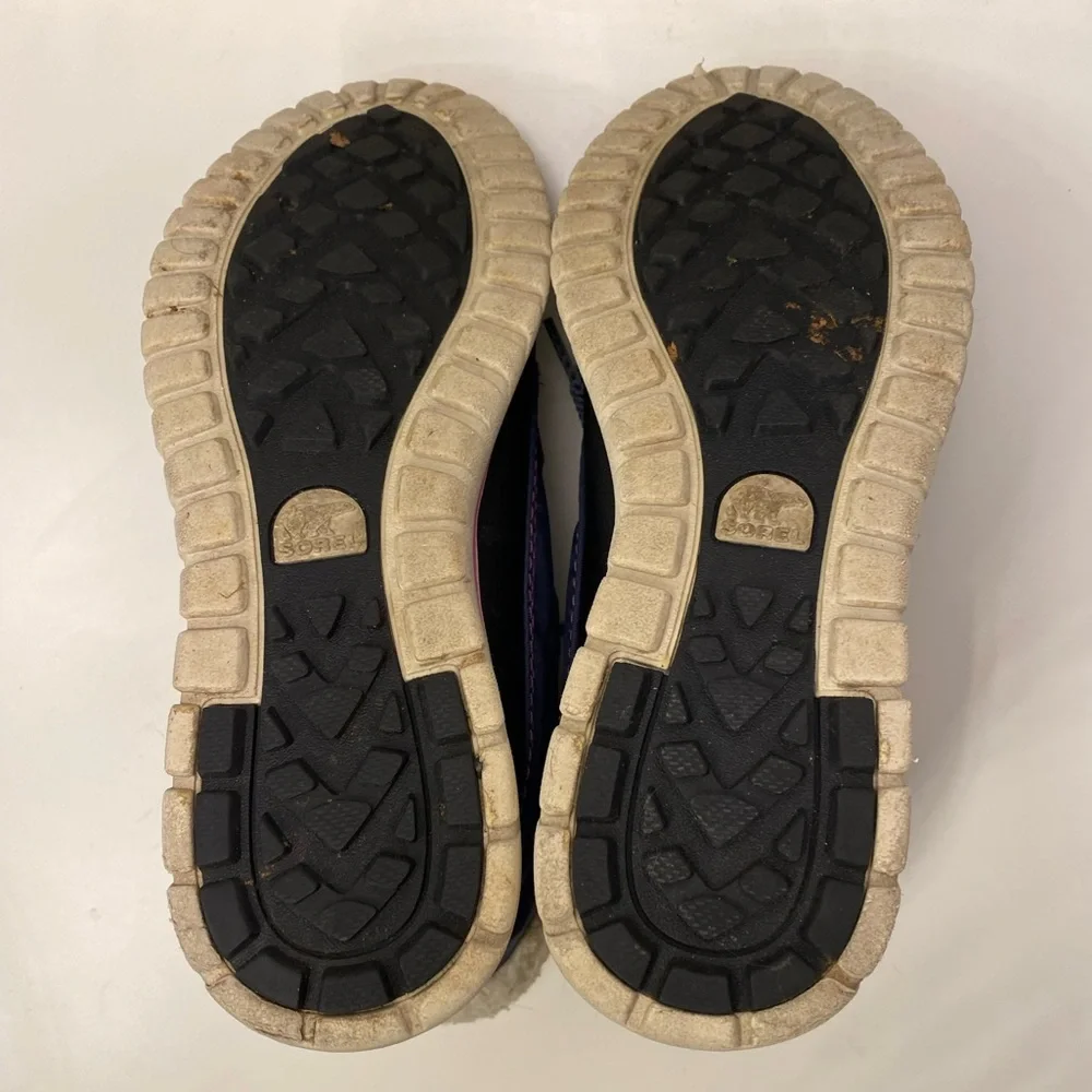 Sorel Cozy Carnival navy and black ankle boot sz 8 - Picture 8 of 13